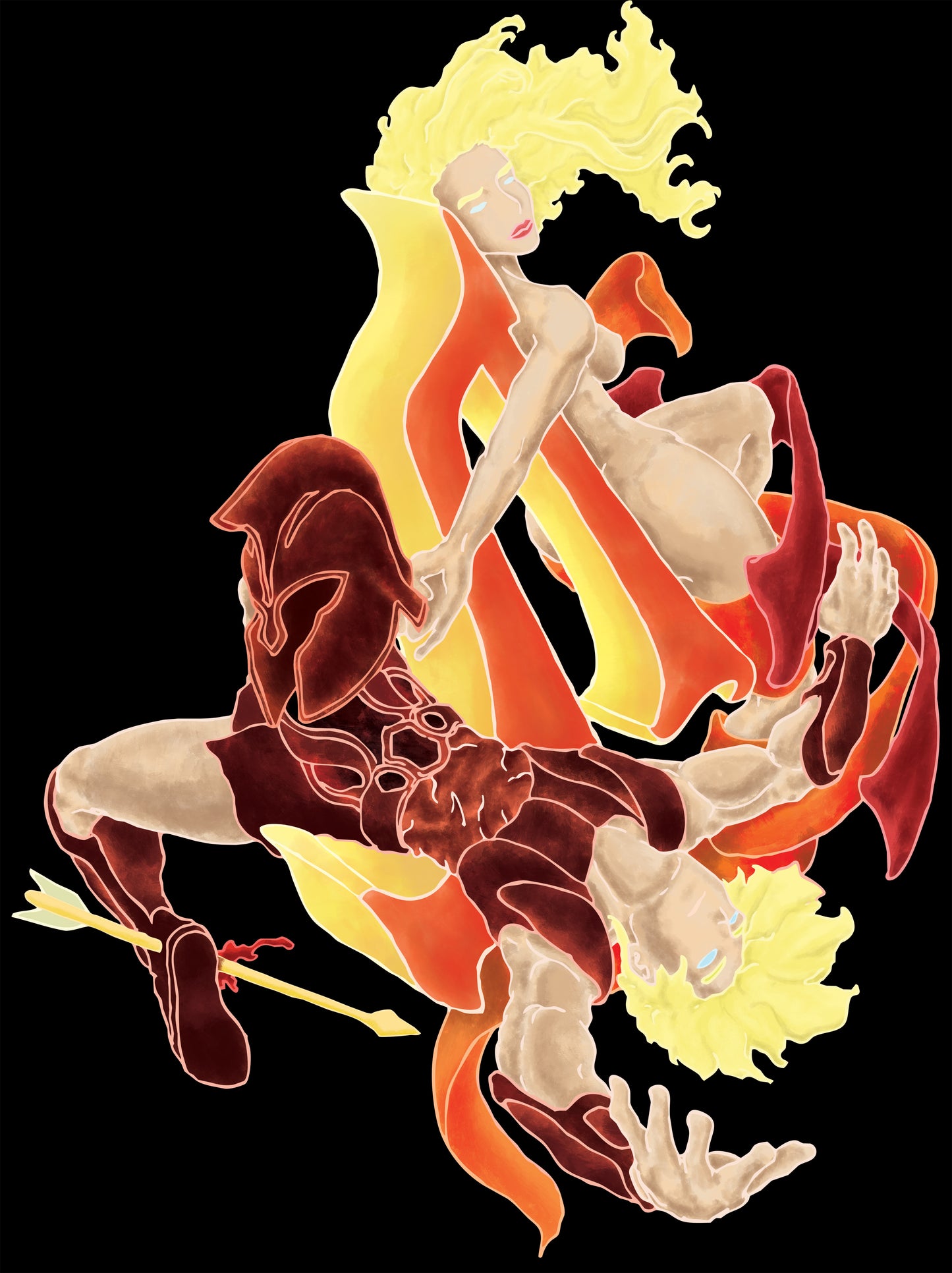 "Achilles and Briseis" Back Print Edition