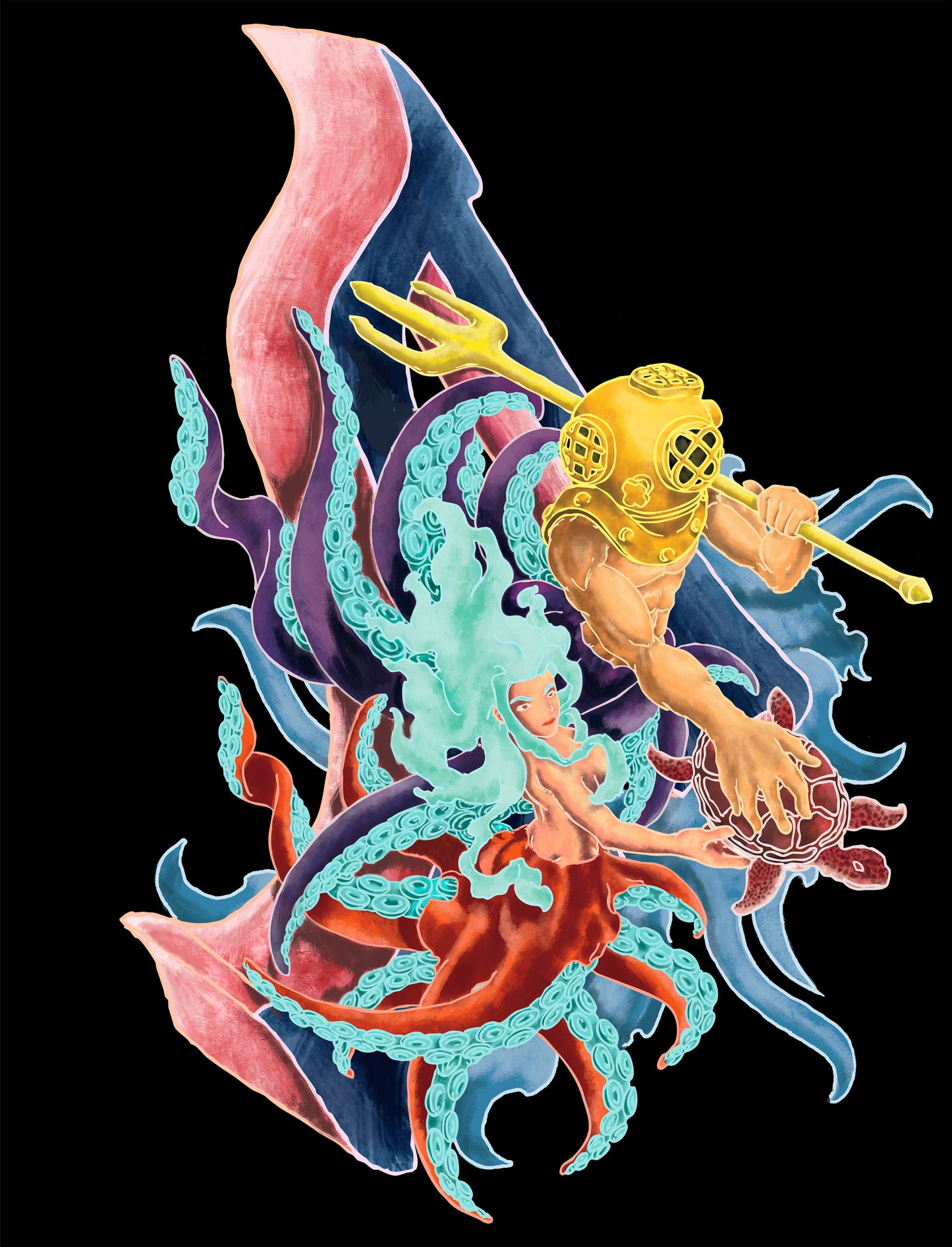 "Deep Dive" Back Print Edition