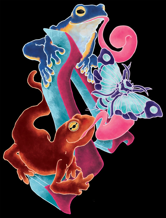 "Reptile Party" Back Print Edition