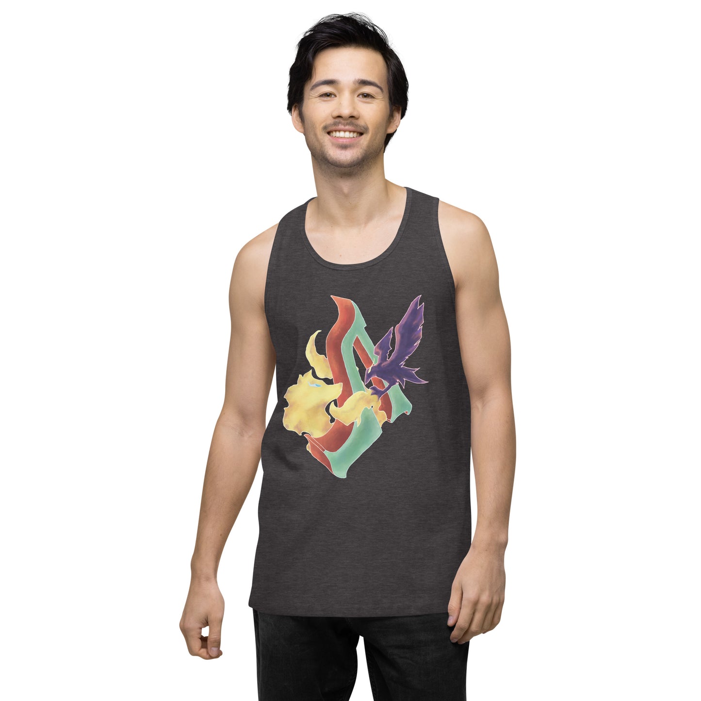 "The Raven and The Wolf" Premium Tank Top