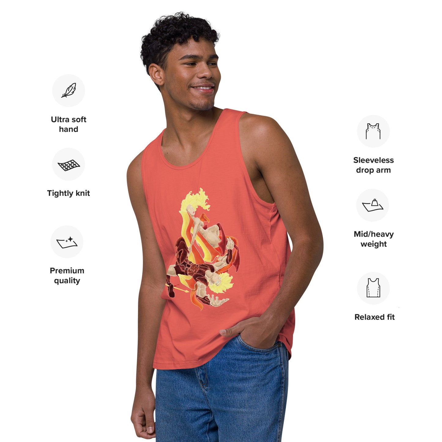 "Achilles and Briseis" Premium Tank Top