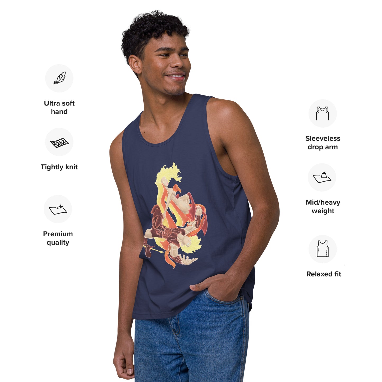 "Achilles and Briseis" Premium Tank Top