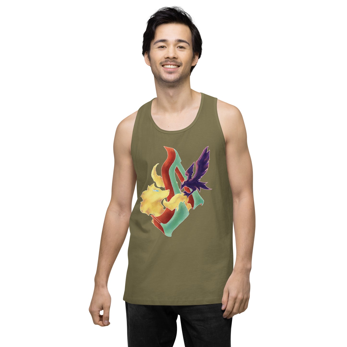 "The Raven and The Wolf" Premium Tank Top