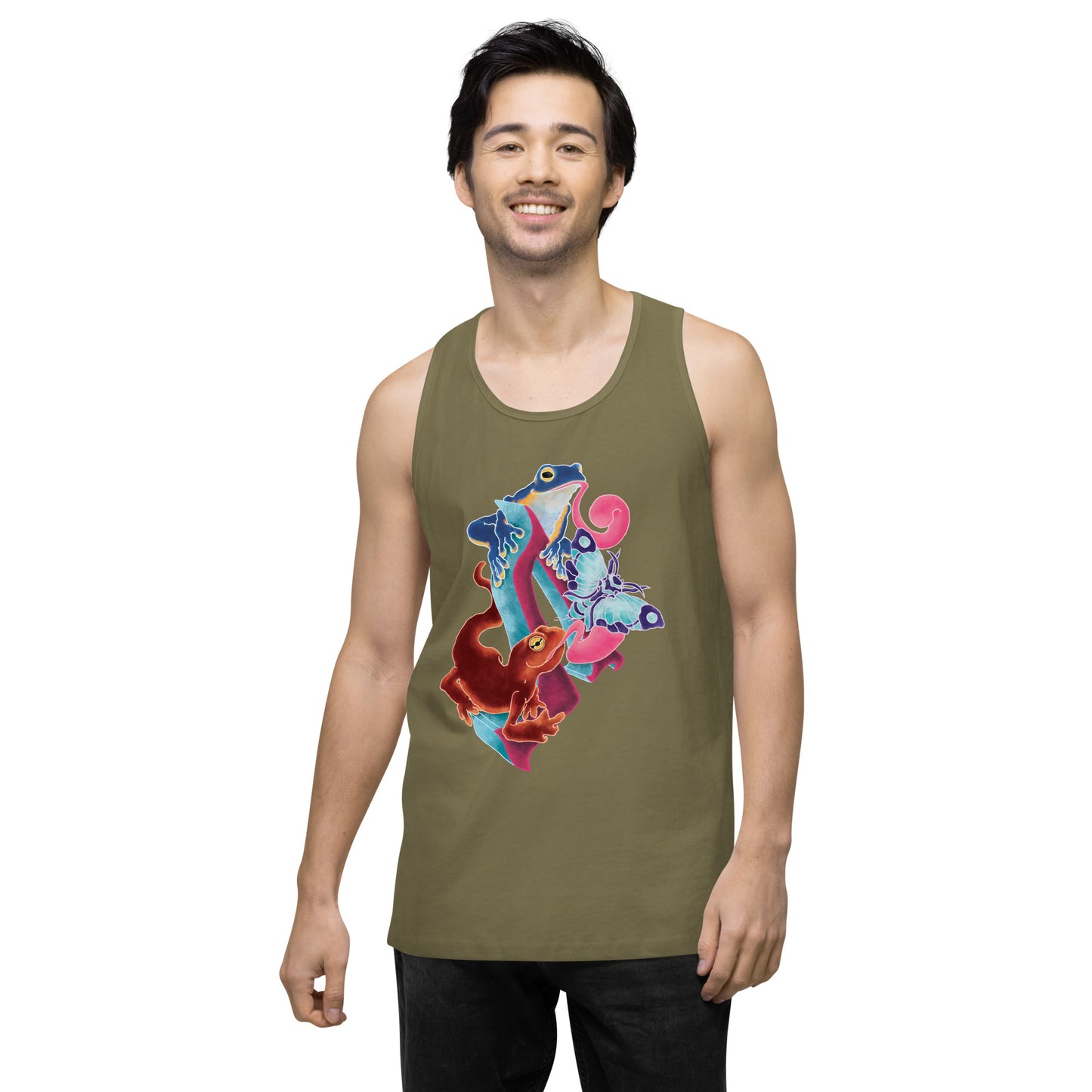 "Amphibian Party" Premium tank top