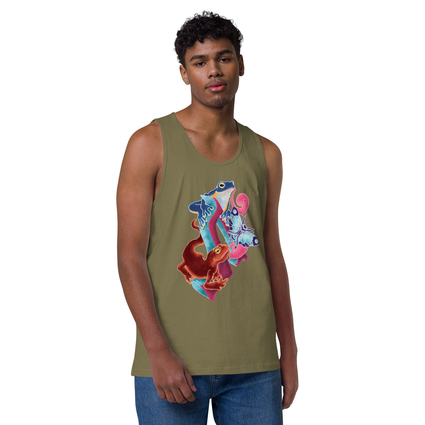 "Amphibian Party" Premium tank top