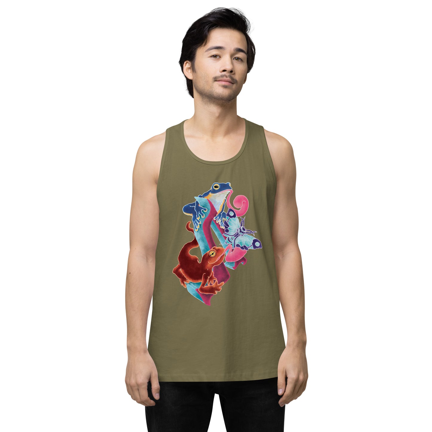 "Amphibian Party" Premium tank top