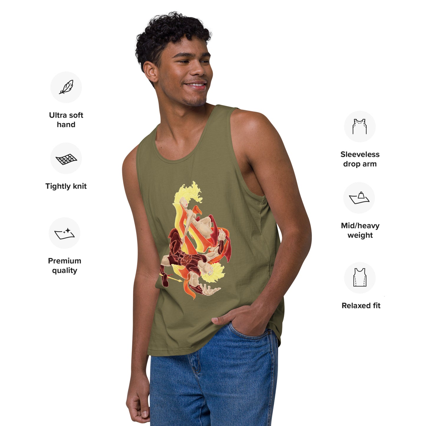 "Achilles and Briseis" Premium Tank Top