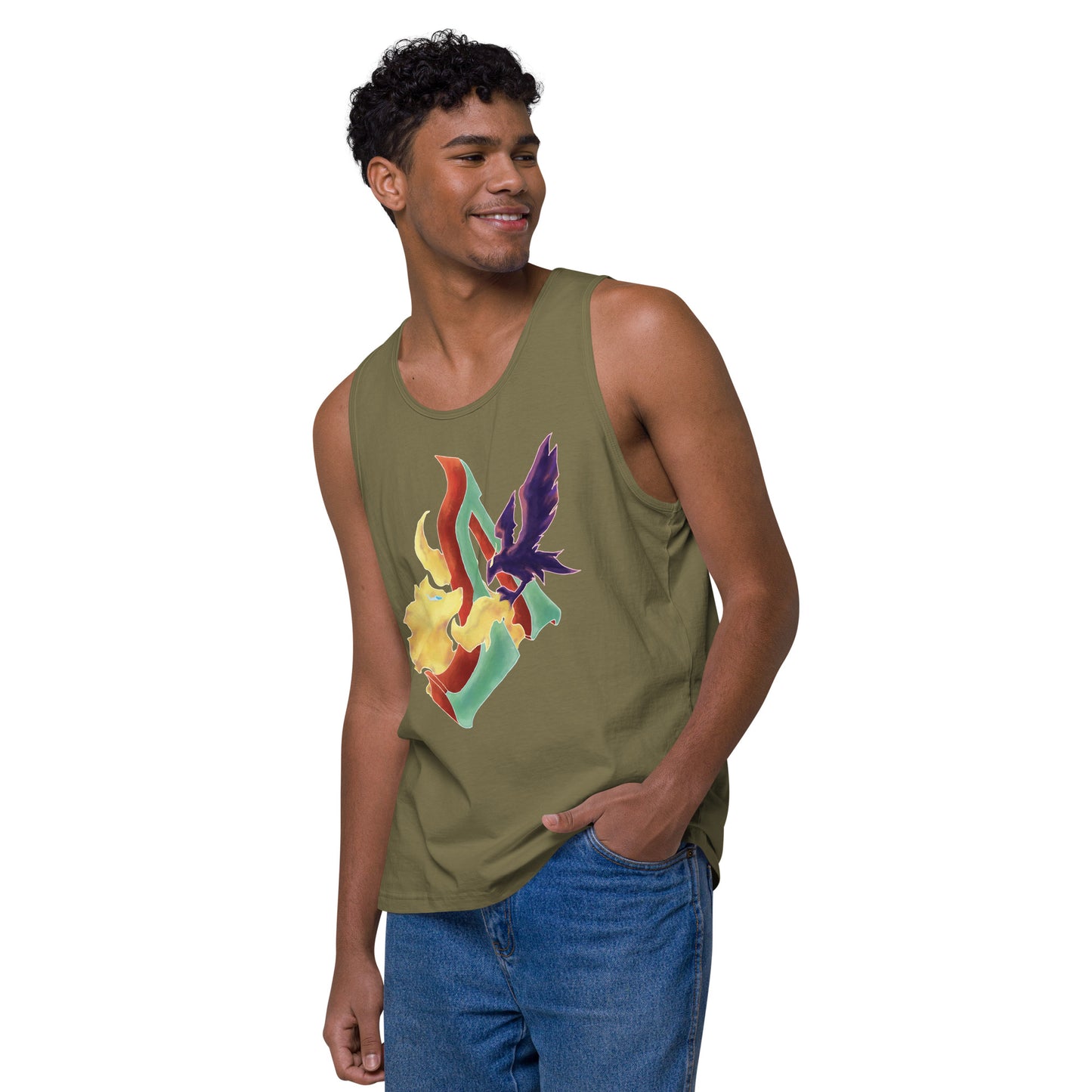 "The Raven and The Wolf" Premium Tank Top