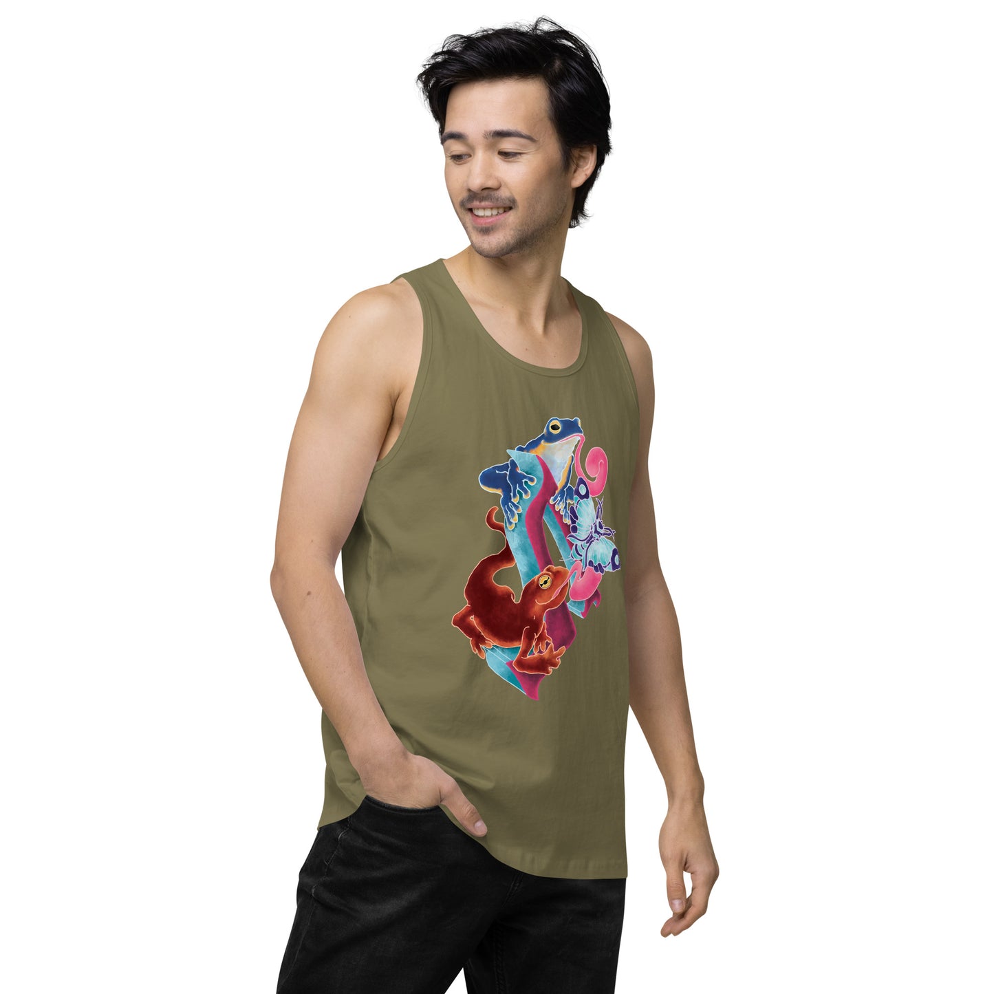 "Amphibian Party" Premium tank top