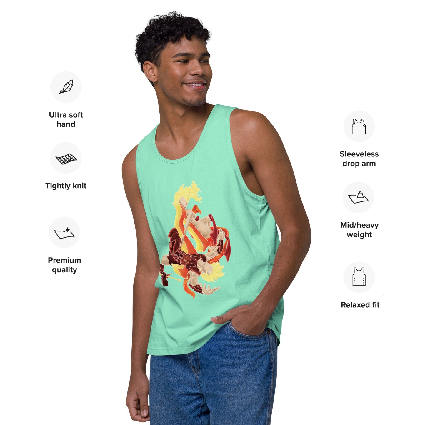 "Achilles and Briseis" Premium Tank Top