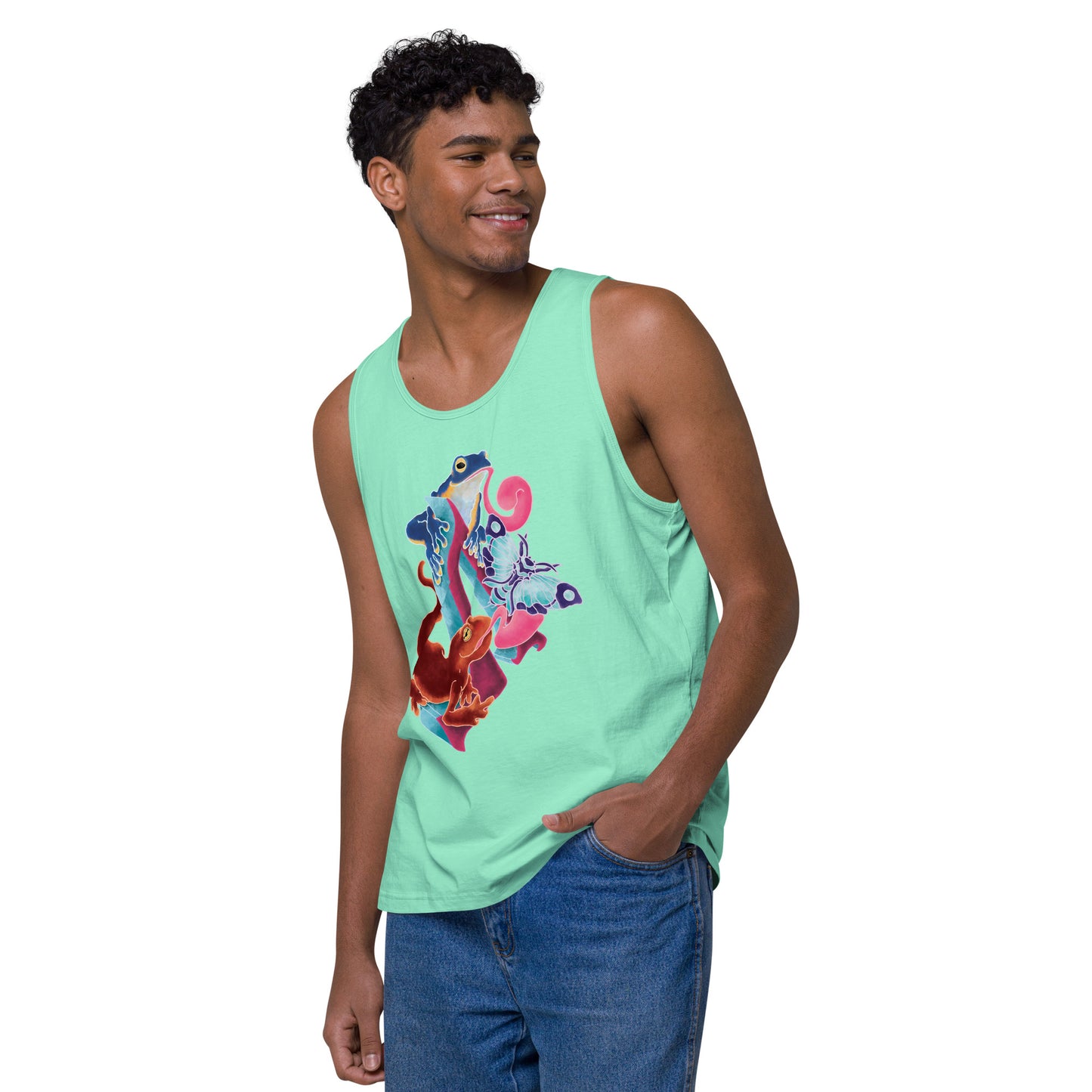 "Amphibian Party" Premium tank top