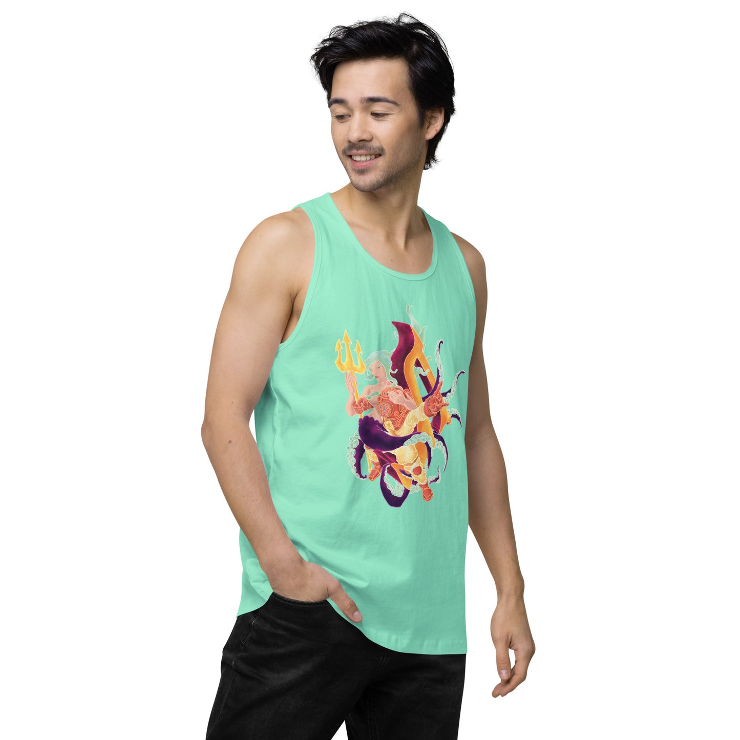 "Diver Meets Dive or Die Chic" Premium Tank Top