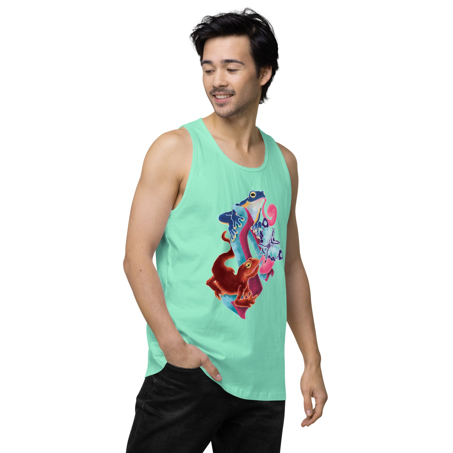 "Amphibian Party" Premium tank top