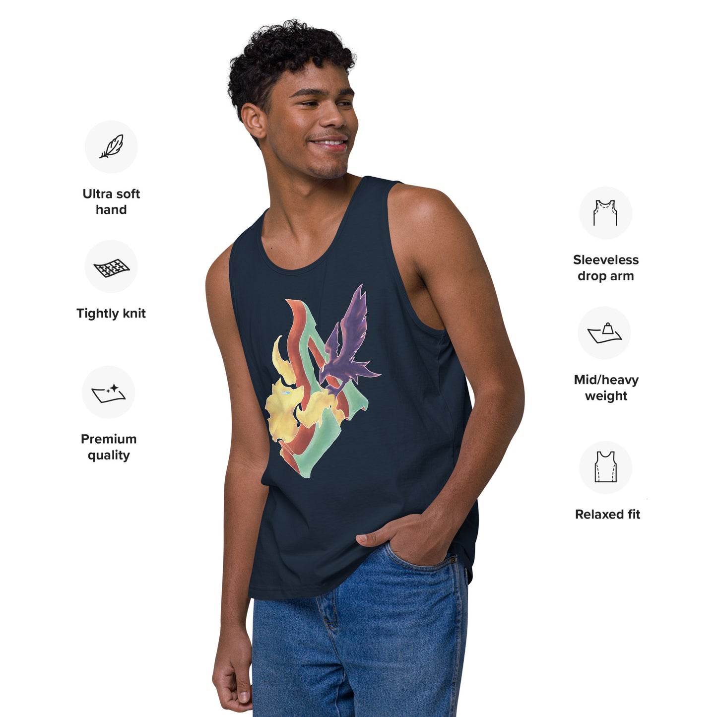 "The Raven and The Wolf" Premium Tank Top