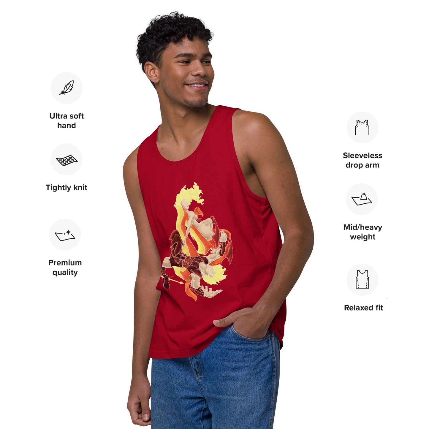 "Achilles and Briseis" Premium Tank Top