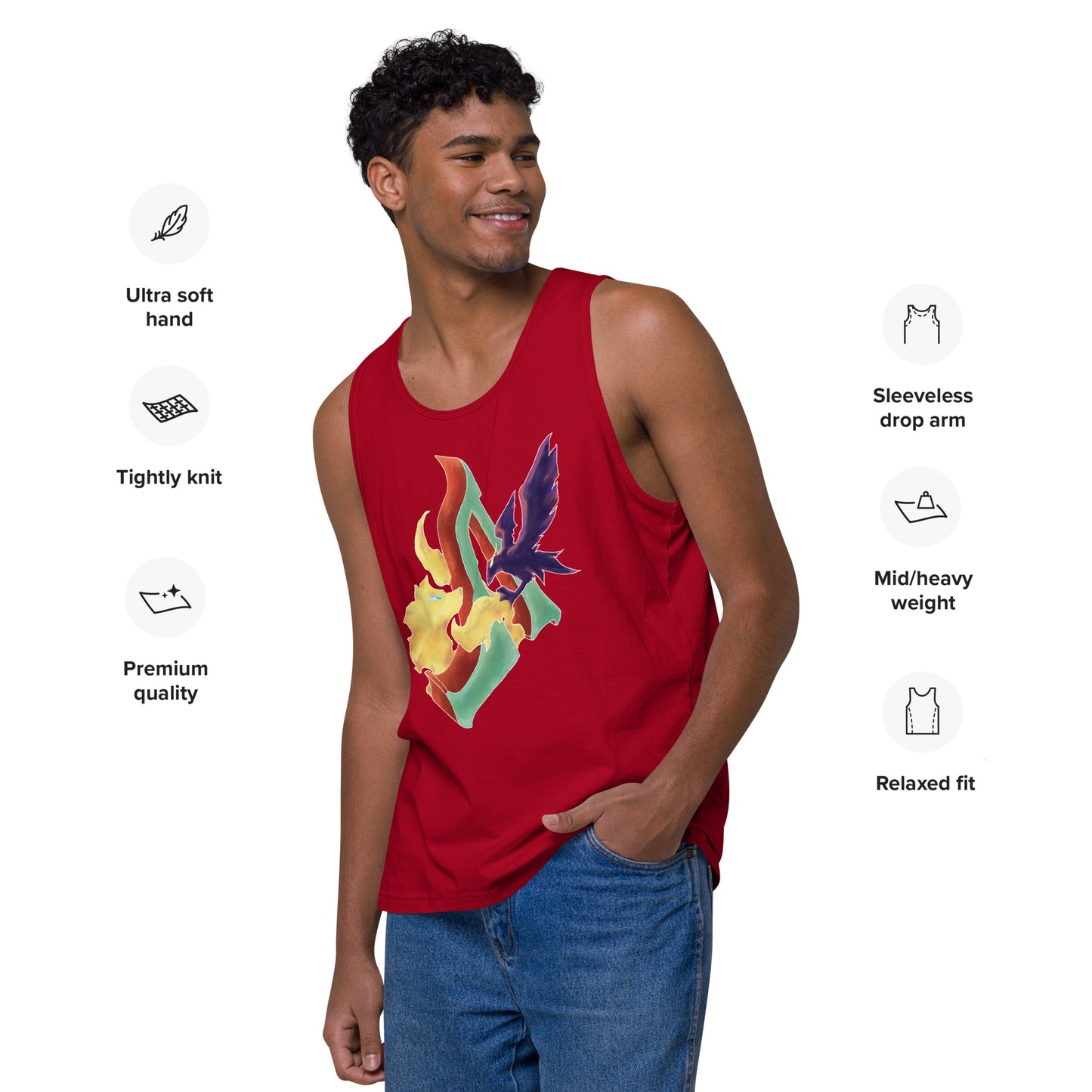 "The Raven and The Wolf" Premium Tank Top