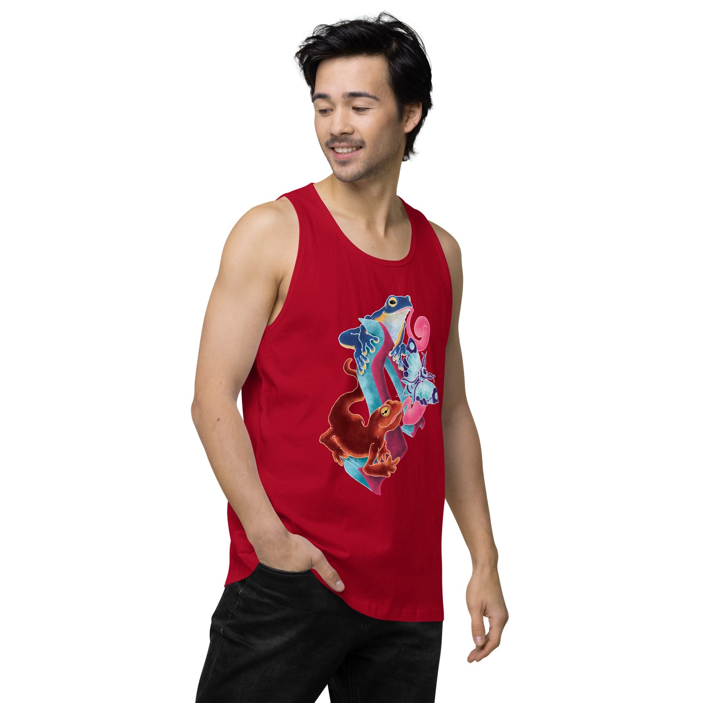 "Amphibian Party" Premium tank top