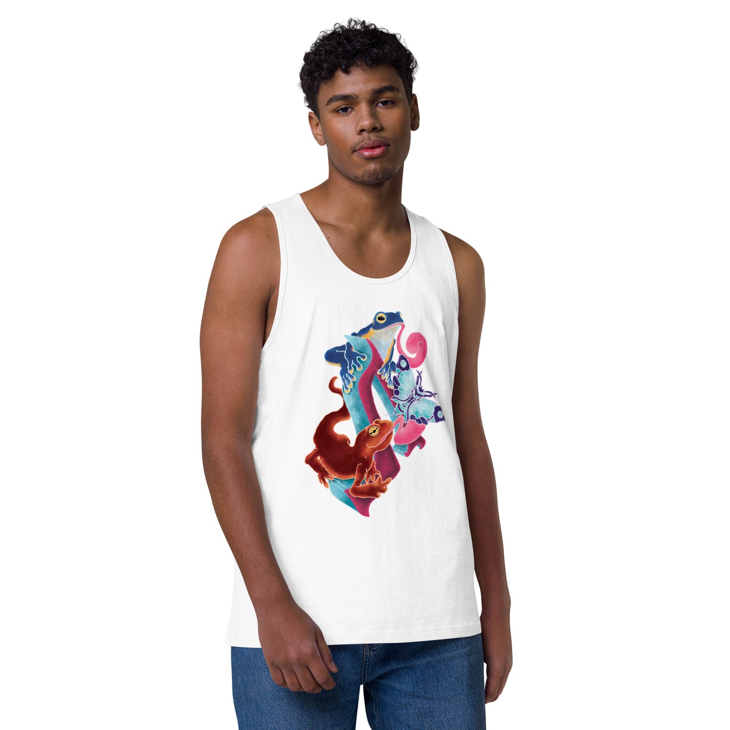 "Amphibian Party" Premium tank top