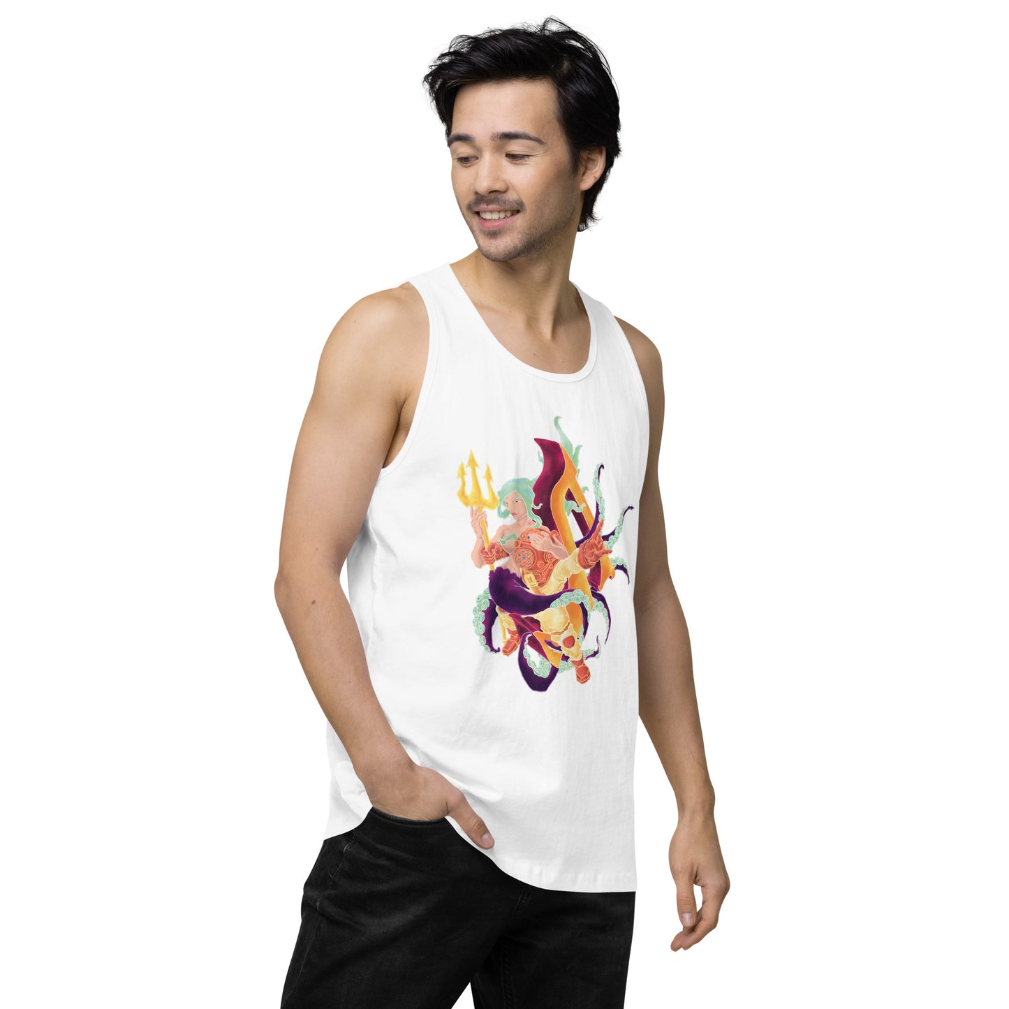 "Diver Meets Dive or Die Chic" Premium Tank Top